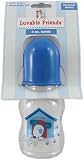 4 oz. Printed Hourglass Bottle (silicone nipple), Blue