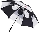 Gustbuster Pro Series 58 Ladies Umbrella Black/White Style 5 Rubber Handle