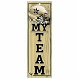 NCAA 4-by-13 Wood "My Team" Sign