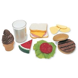 Learning Resources Lunch Foods, Set of 17 (Colors May Vary) by