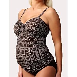 Motherhood Maternity: Keyhole Detail Maternity Swim Top