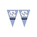 North Carolina Tar Heels NCAA 25Ft String Of 6 x 9 Party Pennants (Flags) by BSI Products Inc.