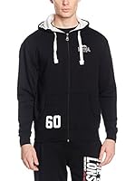Lonsdale Sudadera con Cierre Romford (Black)