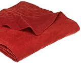 Deluxe Microsuede Twin Coverlet, Sienna