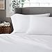Amazon Brand – Pinzon 300-Thread-Count Percale Sheet Set - Queen, White