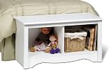 Prepac Monterey White Twin Cubbie Bench (small)