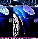 car Headlight or fog light HID blue tinted protector film - 7 inches Round sealed beam - US or Euro - pair