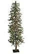5' Pre-Lit Snowy Flocked Alpine Artificial Christmas Tree - Multi Lights