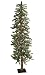5' Pre-Lit Snowy Flocked Alpine Artificial Christmas Tree - Multi Lights