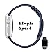 top4cus Apple Watch Band-Soft Silicone Replacement Sport Strap Iwatch Band-Medium/Large-Midnight Blue