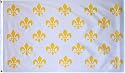 France Fleur de Lis "White" Flag - 3 foot by 5 foot Polyester (NEW)