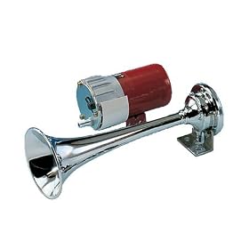 Mini Trumpet Air Horn, 9-1/2"L x 3-1/2"W x 3-1/2"H, 126 dB rating