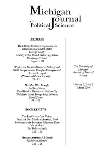 Michigan Journal of Political Science