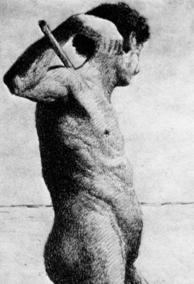 (11x17) Georges Seurat Male Body Art Print Poster (11x17) Georges Seurat Male Body Art Print Poster