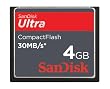 SanDisk - Carte M�moire CompactFlash - Ultra - 30 Mo/sec - 4 Go