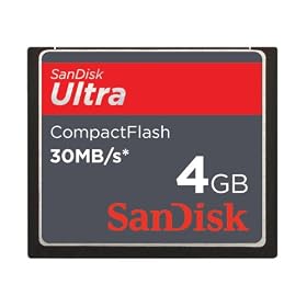 SanDisk Ultra CompactFlash 4GB Memory Card - 30MB/sec - Retail Pack