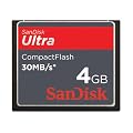 SanDisk Ultra CompactFlash 4GB Memory Card - 30MB/sec - Retail Pack