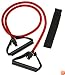 SPRI ES501R Xertube Resistance Band with Door Attachment and Exercise Charts (Red, Medium)