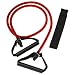 SPRI ES501R Xertube Resistance Band with Door Attachment and Exercise Charts (Red, Medium)
