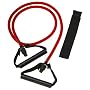 SPRI ES501R Xertube Resistance Band with Door Attachment and Exercise Charts (Red, Medium)
