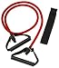 SPRI ES501R Xertube Resistance Band with Door Attachment and Exercise Charts (Red, Medium)