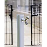 アルミramo蛇口メッキ付きアルミ水栓シルバー1200