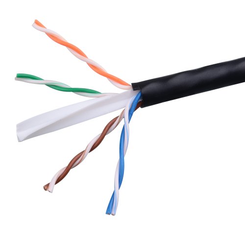 Cable Matters In-Wall Rated (CM) Cat6 Ethernet Cable in Black 1000 Feet