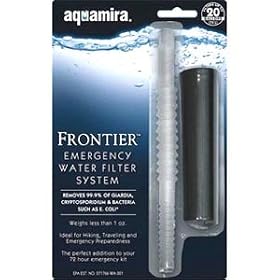 Water Filter Straw, Frontier Emergency Water Filter System for Emergency Disaster Preparedness, Survival Kits, Survival Packs, Survival Gear, Camping,
