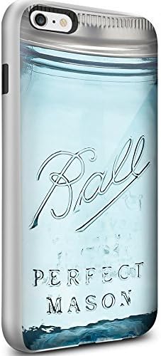 Mason Jar Blue Bottle for Iphone and Samsung Galaxy (iPhone 6 white)