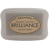 Tsukineko Brilliance Full-Size Pad, Galaxy Gold