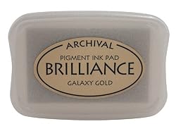 Tsukineko Brilliance Full-Size Pad, Galaxy Gold