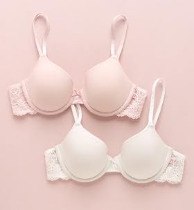 2 Pack Angel Lace Wing Underwired Teen Bras