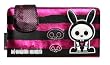 Skelanimals - Jack the Bunny Pink Strip Wallet/clutch