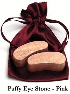 Large Eye Stone (Pair) - Pink Marble