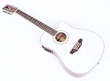 Produkt-Bild: Western Gitarre 12 saitig, Tonabnehmer & EQ, weiss