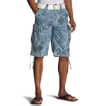 Jet Lag Men's Costa Cs Zipper Cargo Short With Web Belt