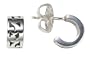 Sterling Silver Cutout Hoop Earrings by Lois Hill