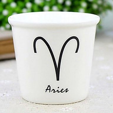 BST Coffee Mug Set Aries Mug, Ceramic 4oz