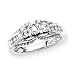 3 Diamond Anniversary Ring 1 1/2 ct. in 14K White Gold