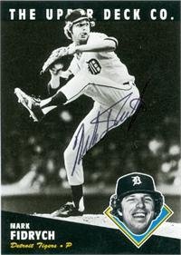 Mark Fidrych autographed 1994 BAT Upper Deck baseball card Detroit Tigers