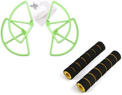 DJI Phantom 1 Phantom FC40 Phantom 2 Phantom 2 Vision Phantom 2 Vision+ Quadcopter Protective Bundle Set Landing Gear High-quality Professional Foam Protector 2Pcs and 9" Propeller Bumper Prop Guard 4 Pcs - Green