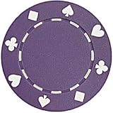 100 Suited Poker Chips - Purple