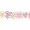 Flower Power Wall Border- Lavender(5 yards)
