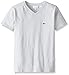 Lacoste Big Boys' Short Sleeve Jersey V-Neck Tee Shirt