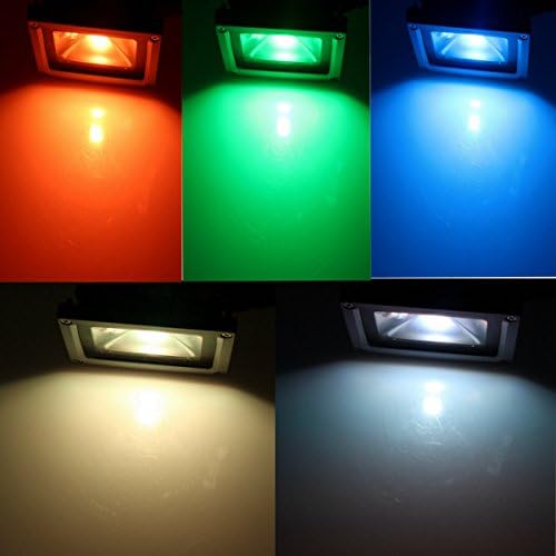iWG Remote Control 30W RGB LED Flood Lights, Color Changing LED Security Light, 16 Colors &amp; 4 Modes, Outdoor Waterproof LED Floodlight,Dimmable Wall Washer Light for/Home/Hotel/Garden/Landscape/Lawn