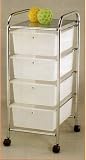 BEAUTIFUL NEW CART WITH 4 BIG PLASTIC DRAWERS