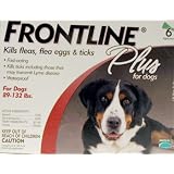 6 MONTH Frontline PLUS Red for Dogs 89-132 lbs by Frontline Plus
