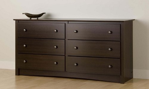Fremont Drawer Dresser with Metal Knobs in Espresso Finish
