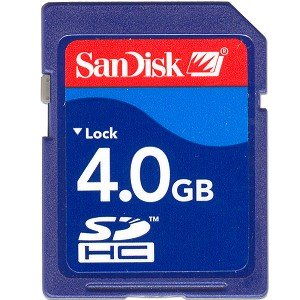 SanDisk 4.0GB Standard Secure Digital Memory Card