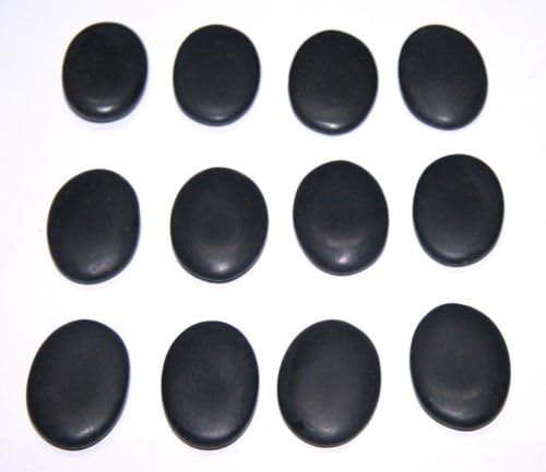 12pcs Hot Stone Massage Basalt Rocks Ova Small Stones